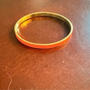 J Crew Gold and Orange Bangle Bracelet